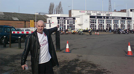 Jayl @ Ace Cafe on the way to Newcastle - Home - Jan 2008 by Nigel Newnham